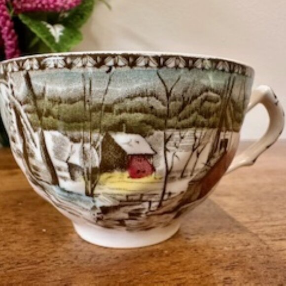 Vintage Johnson Brothers The Friendly Village Teacup Saucer – England Ironstone - Picture 6 of 6